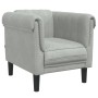 Light gray velvet 3-piece sofa set by vidaXL, Sofas - Ref: Foro24-3209209, Price: 687,27 €, Discount: %