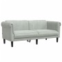 Light gray velvet 3-piece sofa set by vidaXL, Sofas - Ref: Foro24-3209209, Price: 687,27 €, Discount: %