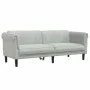 Dreiteilige Sofagarnitur aus hellgrauem Samt von vidaXL, Sofas - Ref: Foro24-3209209, Preis: 595,61 €, Rabatt: %