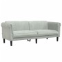 Light gray velvet 3-piece sofa set by vidaXL, Sofas - Ref: Foro24-3209209, Price: 687,27 €, Discount: %