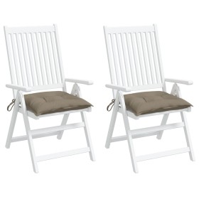 Gartenpalettenkissen 2 Stück taupefarbener Oxford-Stoff 50x50x7 cm von vidaXL, Kissen für Stühle und Sofas - Ref: Foro24-3615...