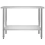 Küchenarbeitstisch aus Edelstahl 120x60x85 cm von vidaXL, Wiederherstellung - Ref: Foro24-51190, Preis: 141,33 €, Rabatt: %