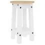 Taburetes altos de cocina 2 uds madera maciza de pino blanco de vidaXL, muebles para cocinas y comedores - Ref: Foro24-400570...