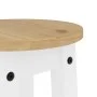 Taburetes altos de cocina 2 uds madera maciza de pino blanco de vidaXL, muebles para cocinas y comedores - Ref: Foro24-400570...