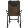 Taupe folding fishing chair with armrests by vidaXL, Garden chairs - Ref: Foro24-4006419, Price: 135,56 €, Discount: %
