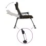 Taupe folding fishing chair with armrests by vidaXL, Garden chairs - Ref: Foro24-4006419, Price: 135,56 €, Discount: %