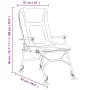 Taupe folding fishing chair with armrests by vidaXL, Garden chairs - Ref: Foro24-4006419, Price: 135,56 €, Discount: %