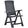 Reclining garden chairs 2 units anthracite gray plastic by vidaXL, Garden chairs - Ref: Foro24-48761, Price: 141,79 €, Discou...