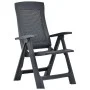 Reclining garden chairs 2 units anthracite gray plastic by vidaXL, Garden chairs - Ref: Foro24-48761, Price: 144,23 €, Discou...