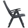 Reclining garden chairs 2 units anthracite gray plastic by vidaXL, Garden chairs - Ref: Foro24-48761, Price: 144,23 €, Discou...
