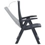 Reclining garden chairs 2 units anthracite gray plastic by vidaXL, Garden chairs - Ref: Foro24-48761, Price: 141,79 €, Discou...