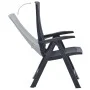 Reclining garden chairs 2 units anthracite gray plastic by vidaXL, Garden chairs - Ref: Foro24-48761, Price: 144,23 €, Discou...