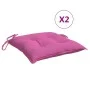 Cojines para silla 2 unidades tela rosa 40x40x7 cm de vidaXL, Cojines para sillas y sofás - Ref: Foro24-361501, Precio: 24,10...