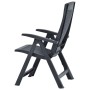 Reclining garden chairs 2 units anthracite gray plastic by vidaXL, Garden chairs - Ref: Foro24-48761, Price: 141,79 €, Discou...