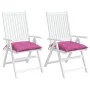 Cojines para silla 2 unidades tela rosa 40x40x7 cm de vidaXL, Cojines para sillas y sofás - Ref: Foro24-361501, Precio: 24,10...