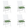 Stuhlkissen 4 Stück Stoff Blattdruck 40x40x7 cm von vidaXL, Kissen für Stühle und Sofas - Ref: Foro24-361499, Preis: 43,38 €,...