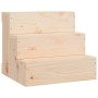 Escalera para mascotas madera maciza de pino 40x37,5x35 cm