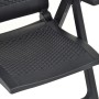 Reclining garden chairs 2 units anthracite gray plastic by vidaXL, Garden chairs - Ref: Foro24-48761, Price: 141,79 €, Discou...