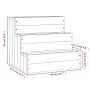 Pet ladder solid pine wood 40x37.5x35 cm by vidaXL, Pet Steps and Ramps - Ref: Foro24-822461, Price: 42,14 €, Discount: %