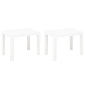 Garden benches 2 units white plastic by vidaXL, garden benches - Ref: Foro24-48780, Price: 67,11 €, Discount: %