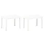 Gartenbänke 2 Einheiten aus weißem Kunststoff von vidaXL, Gartenbänke - Ref: Foro24-48780, Preis: 64,41 €, Rabatt: %