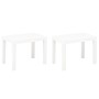 Gartenbänke 2 Einheiten aus weißem Kunststoff von vidaXL, Gartenbänke - Ref: Foro24-48780, Preis: 65,62 €, Rabatt: %