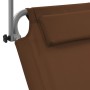 Klappliege mit Markise und taupegrauen Stahlrädern von vidaXL, Liegen - Ref: Foro24-44326, Preis: 63,42 €, Rabatt: %
