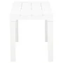 Bancos de jardín 2 unidades plástico blanco de vidaXL, Bancos de jardín - Ref: Foro24-48780, Precio: 67,11 €, Descuento: %
