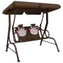 Rocking bench for children brown fabric 115x75x110 cm by vidaXL, Garden rockers - Ref: Foro24-48097, Price: 122,19 €, Discoun...