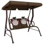 Rocking bench for children brown fabric 115x75x110 cm by vidaXL, Garden rockers - Ref: Foro24-48097, Price: 114,20 €, Discoun...