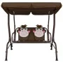 Rocking bench for children brown fabric 115x75x110 cm by vidaXL, Garden rockers - Ref: Foro24-48097, Price: 114,20 €, Discoun...