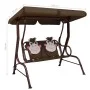 Rocking bench for children brown fabric 115x75x110 cm by vidaXL, Garden rockers - Ref: Foro24-48097, Price: 114,20 €, Discoun...