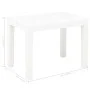 Bancos de jardín 2 unidades plástico blanco de vidaXL, Bancos de jardín - Ref: Foro24-48780, Precio: 67,11 €, Descuento: %