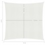 Toldo de vela blanco HDPE 160 g/m² 6x6 m de vidaXL, Sombrillas - Ref: Foro24-311224, Precio: 76,19 €, Descuento: %
