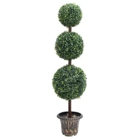 Ball-shaped artificial boxwood plant with green pot 118 cm by vidaXL, artificial flora - Ref: Foro24-336511, Price: 110,93 €,...