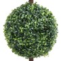 Planta de boj artificial forma de bola con maceta verde 118 cm