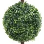 Planta de boj artificial forma de bola con maceta verde 118 cm de vidaXL, Flora artificial - Ref: Foro24-336511, Precio: 110,...