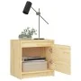 Mesita de noche madera maciza de pino 40x30,5x40 cm de vidaXL, Mesitas de noche - Ref: Foro24-808113, Precio: 35,01 €, Descue...