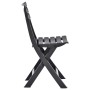Folding garden chairs 2 units anthracite gray plastic by vidaXL, Garden chairs - Ref: Foro24-48787, Price: 66,16 €, Discount: %