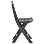 Sillas de jardín plegables 2 unidades plástico gris antracita de vidaXL, Sillas de jardín - Ref: Foro24-48787, Precio: 65,15 ...