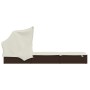 Tumbona con toldo plegable ratán sintético marrón 213x63x97cm de vidaXL, Tumbonas - Ref: Foro24-319637, Precio: 164,40 €, Des...