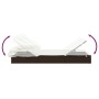 Tumbona con toldo plegable ratán sintético marrón 213x63x97cm de vidaXL, Tumbonas - Ref: Foro24-319637, Precio: 164,40 €, Des...