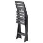 Folding garden chairs 2 units anthracite gray plastic by vidaXL, Garden chairs - Ref: Foro24-48787, Price: 65,15 €, Discount: %