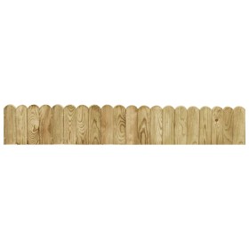 Rollo de borde de madera de pino impregnada verde 120 cm