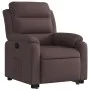 Verstellbarer Aufstehsessel aus dunkelbraunem Stoff von vidaXL, Sessel - Ref: Foro24-3204985, Preis: 321,23 €, Rabatt: %