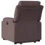 Verstellbarer Aufstehsessel aus dunkelbraunem Stoff von vidaXL, Sessel - Ref: Foro24-3204985, Preis: 321,23 €, Rabatt: %