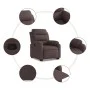 Verstellbarer Aufstehsessel aus dunkelbraunem Stoff von vidaXL, Sessel - Ref: Foro24-3204985, Preis: 321,23 €, Rabatt: %