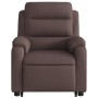 Sillón reclinable elevable tela marrón oscuro by vidaXL, Armchairs - Ref: Foro24-3204985, Price: 303,58 €, Discount: %