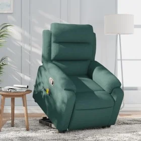 Silla de masaje reclinable de pie de tela verde oscura by vidaXL, Armchairs - Ref: Foro24-3204998, Price: 340,88 €, Discount: %