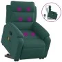 Verstellbarer Stoff-Fußmassagestuhl in dunkelgrün. von vidaXL, Sessel - Ref: Foro24-3204998, Preis: 340,63 €, Rabatt: %